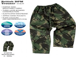 Waterproof DPM Camo Trousers 