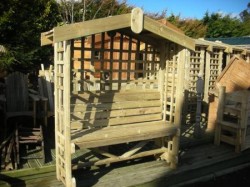 Arched Arbour Seat 