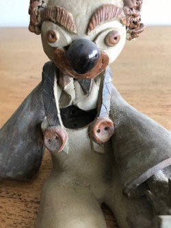 Hand-made Pottery Clown 