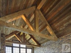 Reclaimed Pitch Pine Roof Trusses 