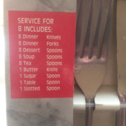 Fleure stainless steel cutlery set 
