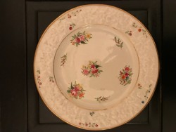 Vintage Decorative White Plate 