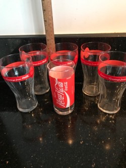 Vintage Coca -Cola glasses 