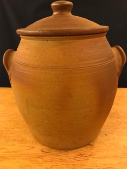 Hand thrown pottery pot  