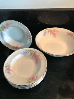 Rare Vintage Acklow Pottery Dessert Dishes 