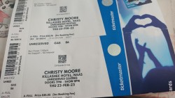 2 Christy Moore Tickets Naas 23rd February  