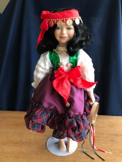 Collectable Gypsy Porcelain Doll 