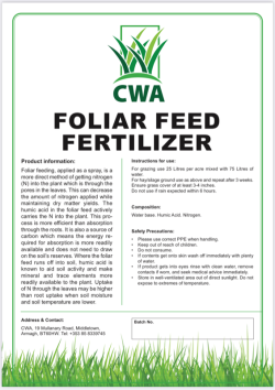 Cheap fertilizer €15/acre 