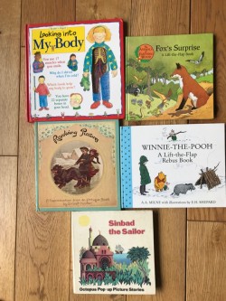 Pop-up books and Lift-a-flap books etc 