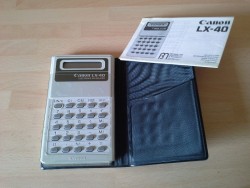 Working Cannon LX-40 electronic calculator + case 