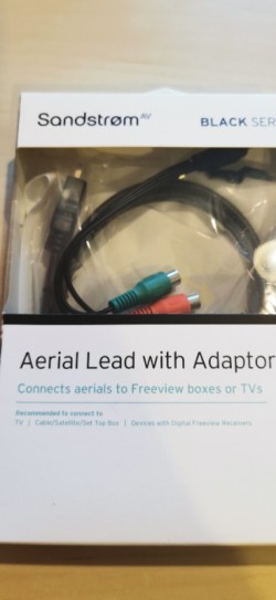 Aerial Lead with Adaptor Sandstrom 