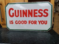 Vintage Guinness sign.  
