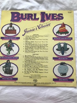 Burl Ives Junior Choice LP 