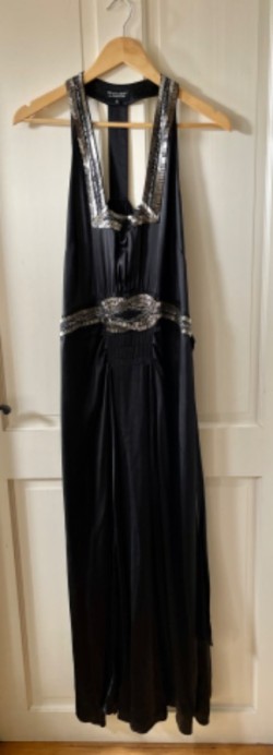 Black silk dress 