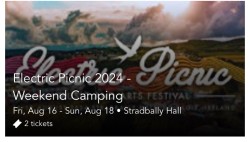 Electric Picnic 2024 Weekend Camping 