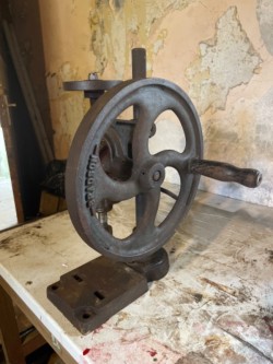Antique Hand Operated Bench Drill 