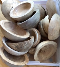 Wood bowls  