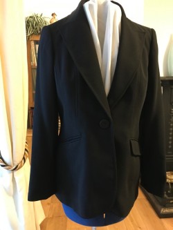 Vintage Black Trouser Suit - Size 12 