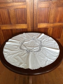 Vintage Circular Table Cloth 