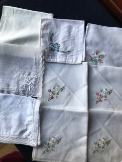 Nine New Vintage Handkerchiefs 