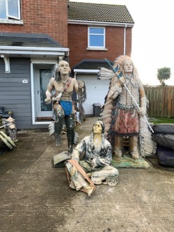 (3) 6ft Indian Statue. for sale