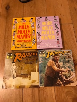 Milly Molly Mandy + Raiders of the Lost Ark + Temple of Doom 