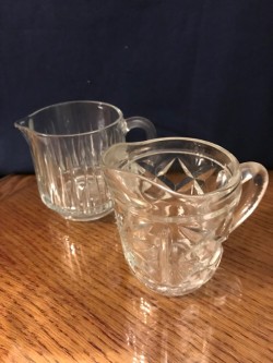 Two Vintage Glass Jugs 