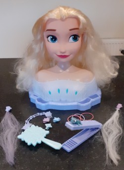 Large Frozen Elsa Styling Head 