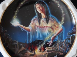 Franklin Mint Heirloom Plate - The Maiden of the Mystical Fire 
