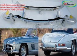Mercedes 300SL Roadster bumpers (1957-1963) by stainless steel 