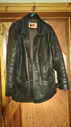 Mens Dark Brown Leather Jacket (small) 