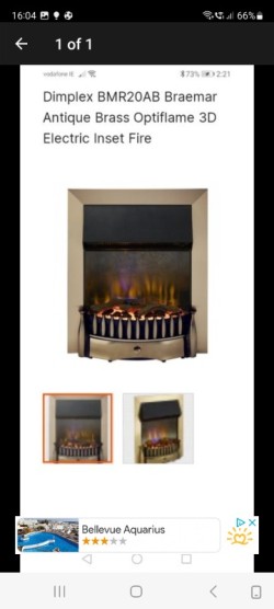 Electric inset fire  