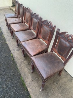 1890 Victorian Dining chairs 