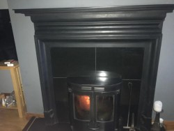 Cast iron fireplace  