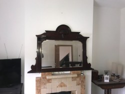 Antique Over Mantle Mirror 