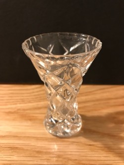 Small Crystal Hand-cut Vase 