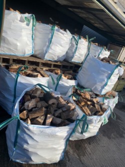 Builder bags of firewood  