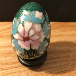 Rare Vintage Cloisonne Enamel Egg 