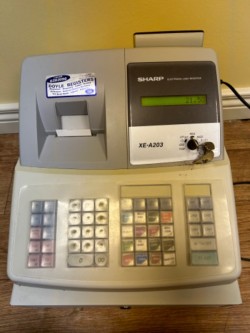 Sharp electronic cash register  