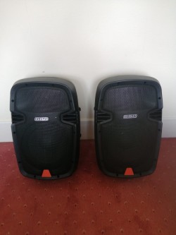 2 GBC amplified speakers 