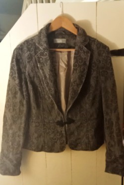 Beautiful Grey Wallis embroidered Jacket  