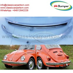 Volkswagen Beetle bumper (1968-1974) by stainless steel  
