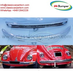 Volkswagen Beetle bumpers 1975 and onwards by stainless steel 