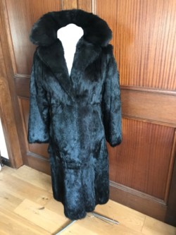 New Black Fur Coat 
