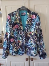 Navy Floral jacket 