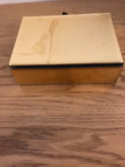Gold and glass jewellery Box 