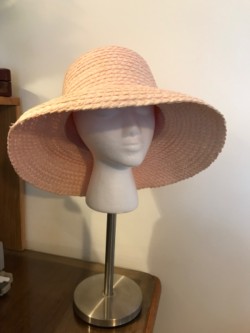 Pink Straw Hat  