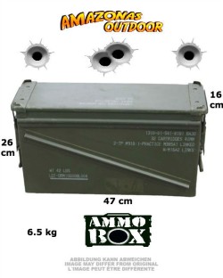 Used US Metal Ammunition Box 